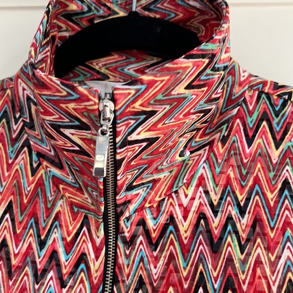 Misook Full Zip Lightweight Unique Colorful Jacket Size S - Picture 3 of 11